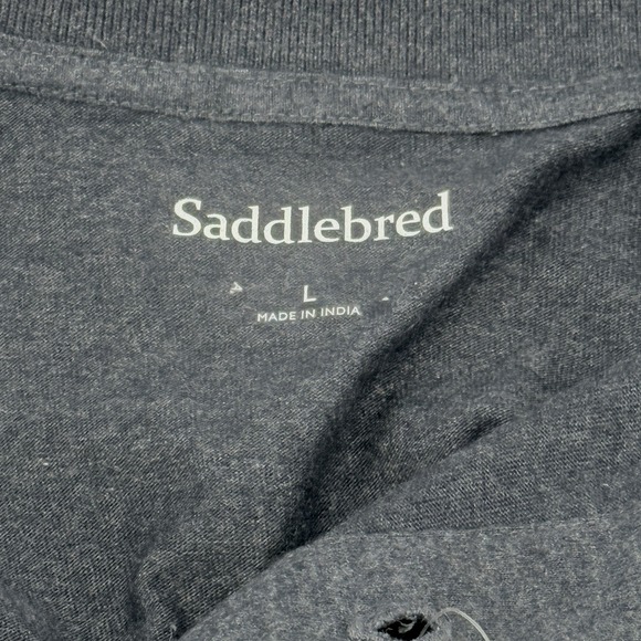 Saddlebred Men's Large Long Sleeve Polo Shirt Dark Blue Casual Classic comfort - Picture 4 of 9